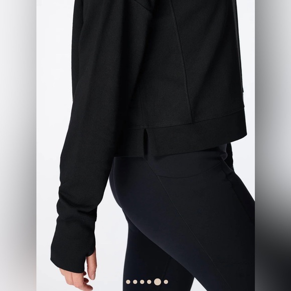 NWOT SWEATY BETTY After Class Cropped Sweatshirt - Picture 2 of 2